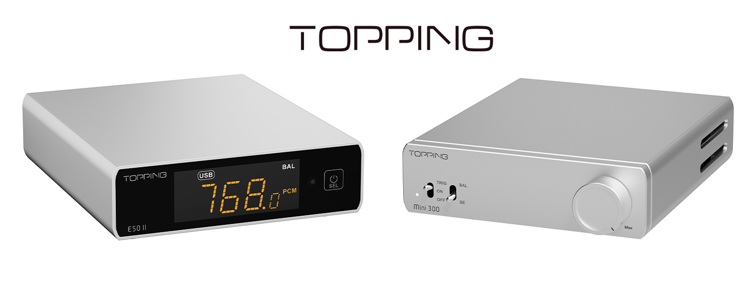 TOPPING】E50IIとMini300の新カラーラインナップ『シルバー』が発売開始